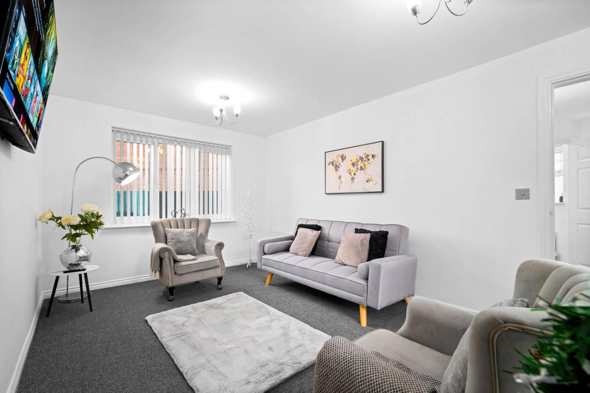 Harmony House 3 Bedroom New Build For Families, Contractors, Black Country Museum Sleeps 6 Tipton Eksteriør bilde